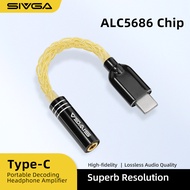 SIVGA อะแดปเตอร์ HiFi DAC Lightning/Type-C ถึง3.5Mm/4.4Mm อะแดปเตอร์เสียง