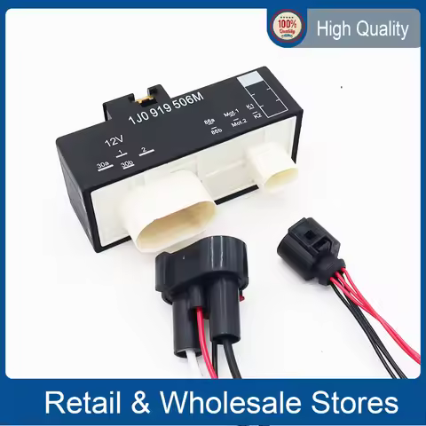 Fan controller Connector Plug 1J0919506M 1J0 919 506M 1J0 919 506 M for Audi A3 VW POLO Golf Jetta L
