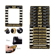 1 Pc, Birthday Decoration Adult Birthday Photo Booth Props For 18th, 21th, 30th, 40th, 50th, 60th, 7