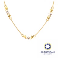 Arthesdam Jewellery 916 Gold Triple Clovers Necklace