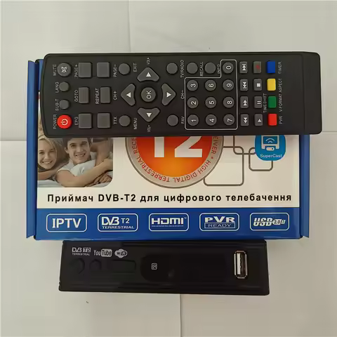 for Israel Africa Russia DVB-T2 TV Tuner Terrestrial Satellite TV Receiver DVB-T H.264 HD Digital TV