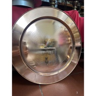 Pure red copper dinner tray, red copper ceremony tray