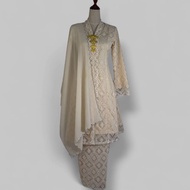 ANGGUN Kebarung Labuh Klasik Organza Eaa Fashion |Emerald Green|Mint Green|Rich Brown|Nude Brown|Cre