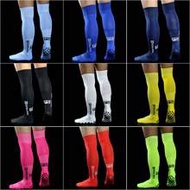 1 Pair Terry Cloth Football Socks, Long Tube Moisture Wicking Non-Slip Sports Socks, Striped Over-Th