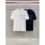 T-shirt Prada/ T-shirt kasual Prada bercorak T-shirt bergaya T-shirt vintaj WULO