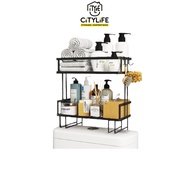 Citylife Dual Layer Toilet Top Storage Organiser Rack