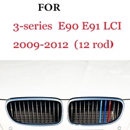 3ชิ้นคลิปแถบคิ้วกระจังหน้ารถแข่งรถยนต์สำหรับ BMW G20 E90 320I F30 E46 E36 E91 E92 E93 F31 3ชุดป้องกันกระจัง F34 GT