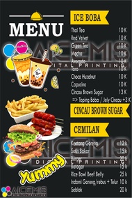 DAPAT 2 PCS !!! / DAFTAR MENU BOBA / DAFTAR MENU THAITEA / DAFTAR MENU MINUMAN / DAFTAR MENU MINUMAN