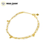 WAH CHAN 916 Gold Bracelet -  Mutli-Paperclips OSB1228