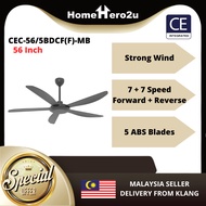 CE Integrated CEC-56/5BDCF(F)-MB Ceiling Fan 56" Motor DC / CEI / Kipas Syiling - Homehero2u