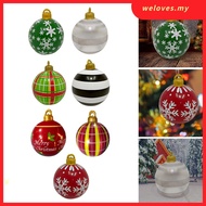 【WELV】23.6inch Christmas Ballon Decorations Christmas Inflatable Ball Outdoor Garden