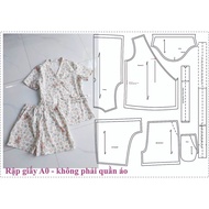 A0 paper making code 1873 - Making yukata set Sewing kit Paper A0 Sewing pattern