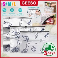 GEESO 10Pcs/Bag Large Capacity Aluminum Foil Food Storage Bag Leakproof Reusable Freezer Safe Kitche