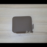 全新全配 Hermes 愛馬仕 大象灰 絲巾短夾