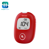 Simple health TH เครื่องตรวจระดับน้ำตาล ชุดตรวจน้ำตาลในเลือด Blood Glucose Monitoe ใช้งานง่ายไม่ต้อง