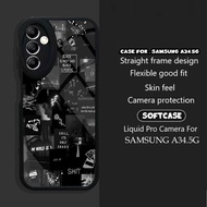 Samsung A34 5G Case Motif [AEST] 2D Latest Samsung A34 5G Casing Softcase Samsung A34 5G Softcase Gl
