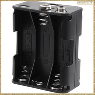 [K O G X] Double Side Spring 6 x 1.5 V AA Battery Holder Case Box Black