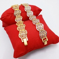 24K Gold & White Gold Plated Bracelet
