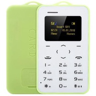 AIEK C6 1.0 INCH CARD PHONE BLUETOOTH 2.0 CALENDAR ALARM CALCULATOR (GREEN)