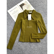 Polo Shirt - 95% Cotton + 5% Spandex - Slim Fit Long Sleeve