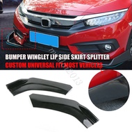 Universal Bumpers Winglet Lip Side Skirt Splitter Canard Diffuser Carbon Fiber