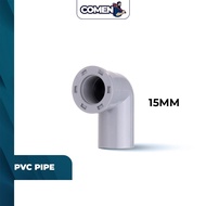 PVC P/T Elbow 15mm Pipe Fitting Joint Accessories PVC Connector Elbow 90 Degree DIY Water Piping Pen