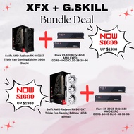 [BUNDLE] G.SKILL & XFX Graphic card Swift AMD 9070XT 16 GB triple fan | Ram Flare X5 AMD DDR5-6000 2