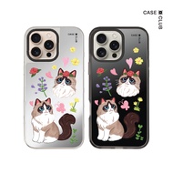 CaseClub Iphone Case Flower Ragdoll Cat Glass For i17 Pro Max/i17 Pro/i17 Air/i17