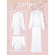 Baju Nikah Dress Peplum Baju Pengantin Baju Nikah Putih Baju Tunang
