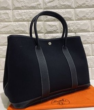 Hermes Garden Party 黑色托特包
