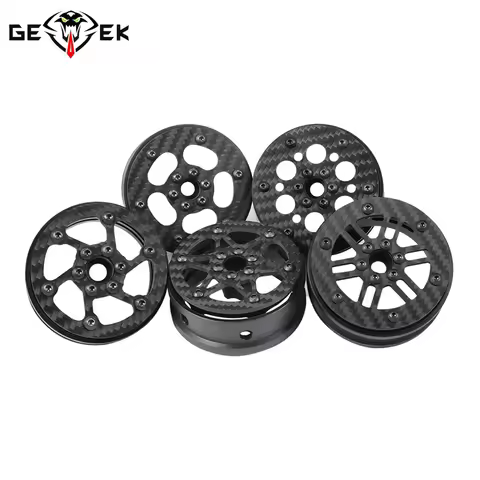 2.2 Inch Carbon Fiber RC Wheel Rims for 1/8 1/10 Rock Crawler LCG Cheater Rigs GSPEED V3 TGH Capra S