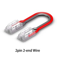 5pcs 2pin 5mm COB LED dải kết nối nhanh cho 5mm rộng PCB một màu LED SMD băng dây điện không cần nối