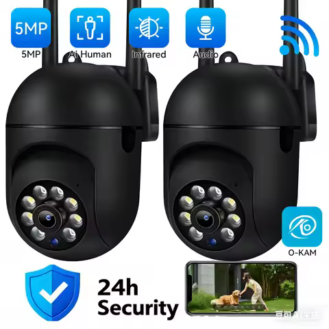 PEGATAH 1/2/4pcs 2.4G 5MP Security Camera WIFI Camera Outdoor PTZ Speed Wireless IP Camera CCTV 5X D