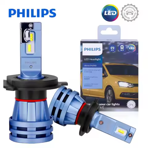 Philips LED H3 H4 H7 H11 Ultinon Pro3101 12V/24V 6000K Bright White HB3 9005 HB4 9006 HIR2 9012 Auto