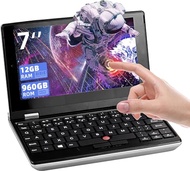 All Metal 7'' HD Touchscreen Ultra-Light Mini Laptop: Celeron J4105, 12GB RAM, 960GB SSD, Win 11 Pro
