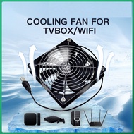 Size 8cm, 9cm 12cm, 14cm and 24CM 5V USB Router Fan TV Box Cooler PC DIY Cooler Protective Desktop F