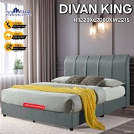 (Ready Stock) MESRA: Divan King Bed Frame Headboard Katil King Bed Furniture Murah king Bed Frame