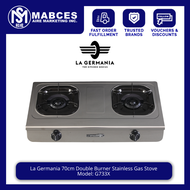 La Germania 70cm Double Burner Stainless Gas Stove G733X