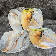 P5000S CERAMIC MOTIF 9 INCH MELAMINE DINNER PLATE / MULTIPURPOSE SERVING PLATE 23CM DIAMETER / MELAM