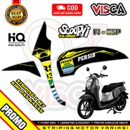 Striping Scoopy Fi 2013 - 2014 Variasi / Stiker Motor Scoopy Fi ESP 2015 - 2016 Desain Persib