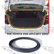 VIOS VIOS 2014 2015 2016 2017 Tailgate Sealing Strip Trunk Sealing Waterproof Sealing Strip Car Acce