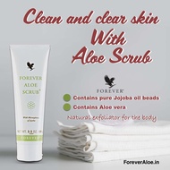 Forever Aloe Scrub 100% Stabilized Aloe Vera Gel ,3.5 fl. Oz. (99 mL) | 永久芦荟柔珠磨沙膏