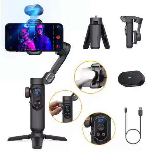 AOCHUAN Smart Xpro AI Tracking Sensor Gimbal (No App) Smartphone Gimbal Stabilizer 3-axis Stabilizer