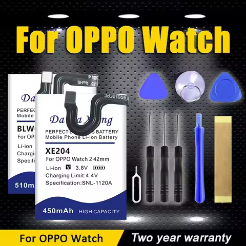 DaDaXiong XE906 XE910 XE204 XE203 BLW007 BLW003 Replace Battery For OPPO Watch 1 2 3 SE Pro 42/46mm 