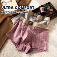 Joe Sir Premium Cotton Striped Boxer Shorts for Men | Ultra Soft & Breathable | Mid-Rise Waist with 