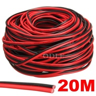 20 meters Electrical Wire Tinned Copper 2 Pin AWG 22 insulated PVC Extension LED Strip Cable Red Bla