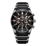 Mens Watch Reward81011 Calendar Quartz Steel Band Business Casual Six-Hand Mens Watch