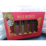 sephora wild wishes lip stick stain set 6pc