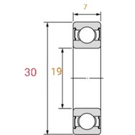 19307 61903-19 19*30*7mm 1RS Deep Groove Bearings
