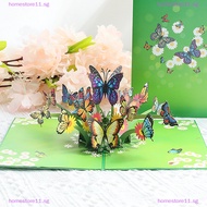 Homestore 3D Stereoscopic Flying Butterflies Birthday Thanks Cards Greeg Christmas Card With Envelope Postcard Gift Thanks Giving Car SG